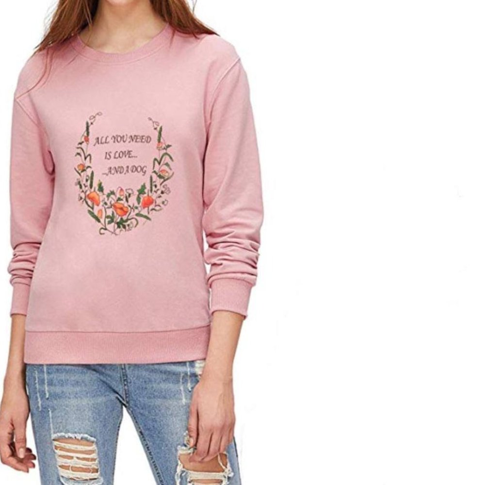 "All You Need is Love and a Dog" Sweatshirt - Picture 2 of 6